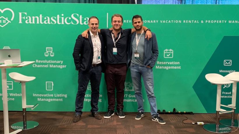 The very same code Ivan Nikolov (in the middle) started writing alone in 2017 is today a Sofia-based company of 50 people called FantasticStay. ©FantasticStay