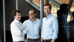Die neue Presono-Führung: CTO Sebastian Gierlinger, COO Martin Behrens und CEO Lukas Keller © Presono/Anzhelika Kroiss