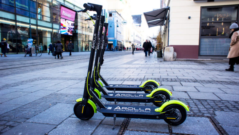 Die ersten Arolla-Roller. © AMV Networks