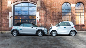 Gehören jetzt zusammen DriveNow und Car2Go. © Share Now