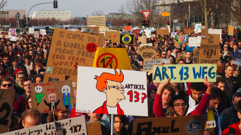 Demo gegen Artikel 13 in Berlin. © Netzpolitik.org/Markus Beckedahl