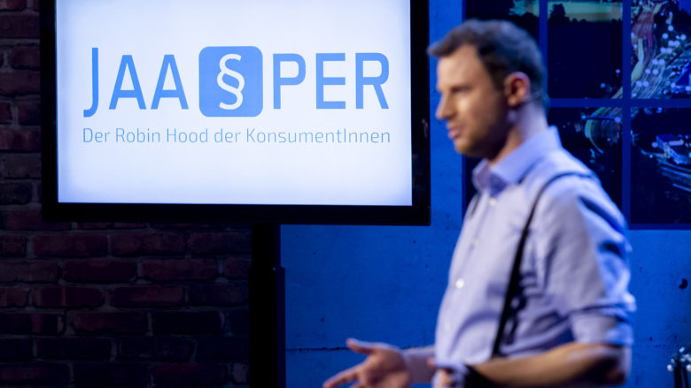 Jaasper im Pitch bei "2 Minuten 2 Millionen" © Gerry Frank