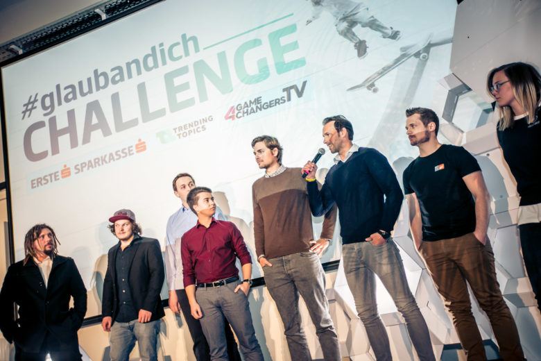 Bei der #glaubandich-Challenge Mobility in Klagenfurt. © Trending Topics / David Bitzan