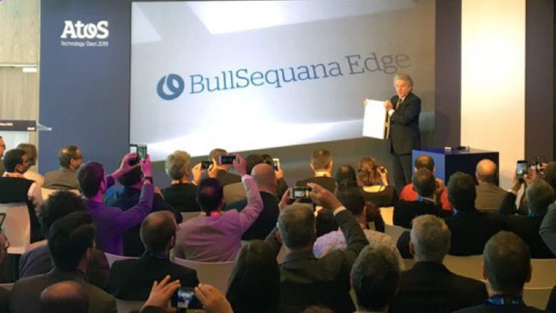 Atos-CEO Thierry Breton präsentiert den neuen Edge-Server "BullSequana Edge" in Paris vor. © Atos