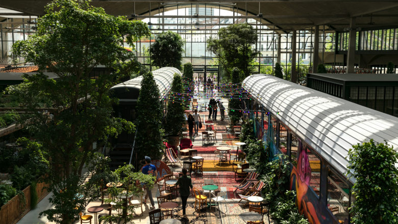 Das Restaurant La Felicità in der Station F. © Jérôme Galland