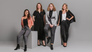 Mahdis Gharaei, Lisa Fassl, Nina Wöss und Tanja Sternbauer. © Female Founders