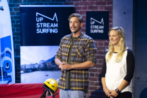 Michael Strobel und Livia Wöll von Up Stream Surfing. © Gerry Frank