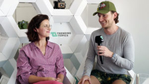 Carina Wolf, Chief Legal Officer von Bitpanda, und Eric Demuth, CEO. © Trending Topics