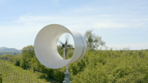 Die Windturbine von Blue Power. © Blue Power