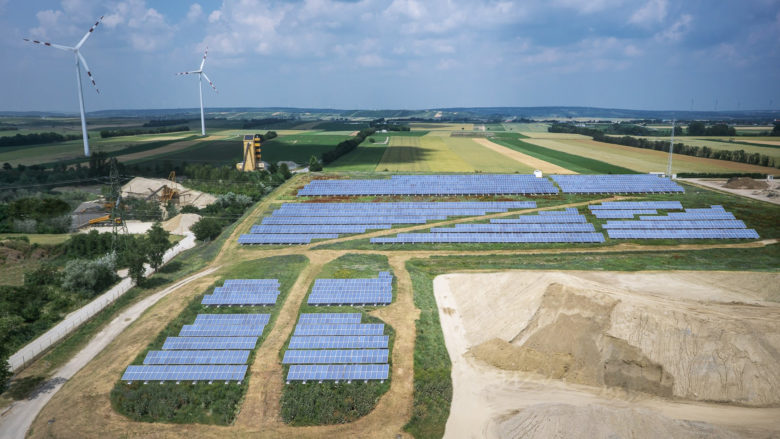 So soll der Teilabschnitt der Solaranlage in Schönkirchen aussehen © Verbund