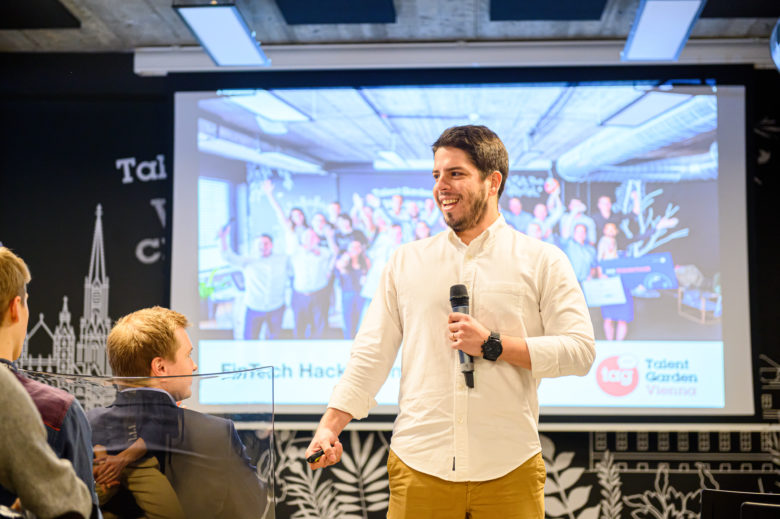 Am Fintech Hackathon in Wien. © Sebastian Kreuzberger