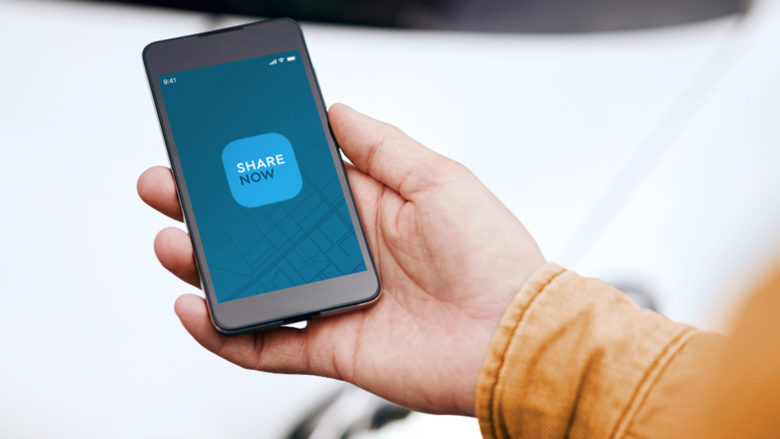 Die neue Share Now-App. © Share Now