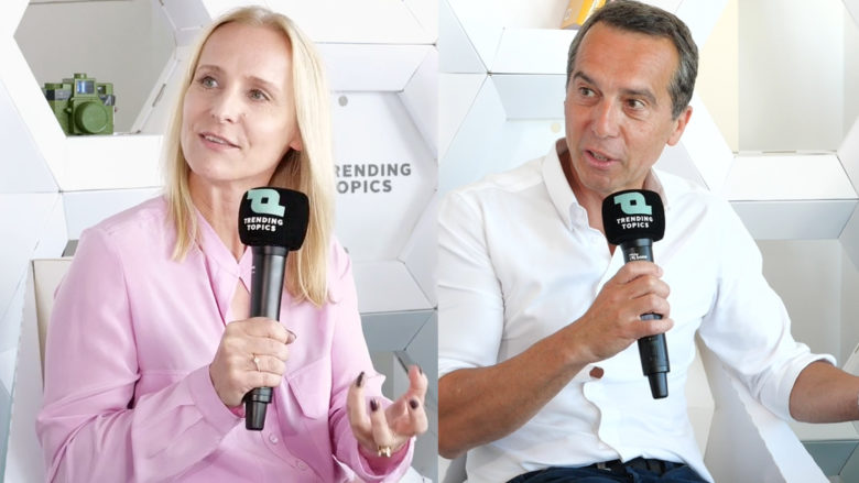 Eveline Steinberger-Kern und Christian Kern von der Blue Minds Group. © Trending Topics