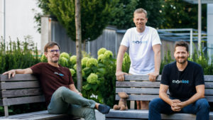 Die Monkee-Gründer Christian Schneider, Jean-Yves Bitterlich und Martin Granig. © Monkee