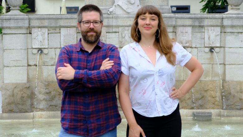 Bernhard Madlener und Tatjana Lukáš, die beiden Gründer von Podcastwelt. © Podcastwelt
