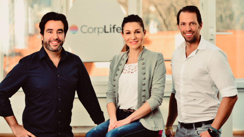 Wolfgang Weil (CSO), Lucia Nowak (CPO) und Mario Nowak (CEO) von CorpLife. © CorpLife