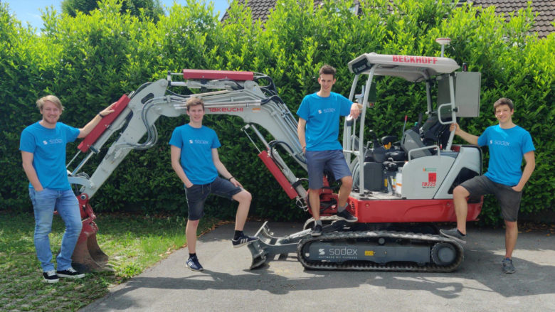 Raphael Ott, Bernhard Gantner, Ralf Pfefferkorn und Justin Kriss von Sodex. © Sodex.at