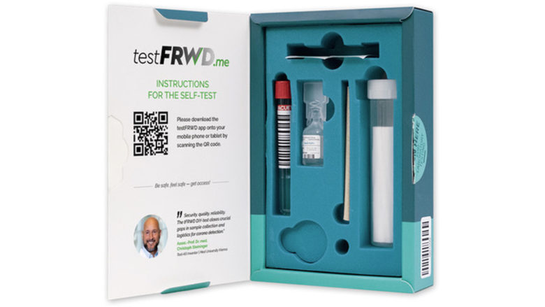 Das Testkit von tFRWD. © tFRWD