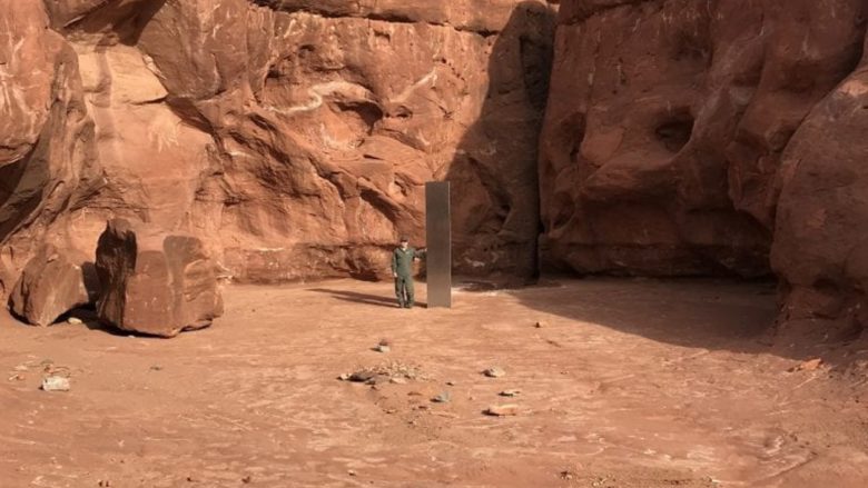 Der rätselhafte Monolith aus Utah. © Utah Department of Public Safety