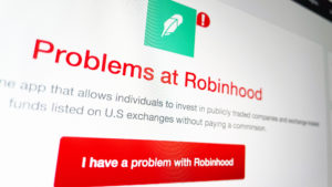 Robinhood kämpft mit Schwierigkeiten. © Trending Topics
