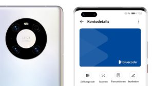 Bluecode auf Huawei. © Huawei Consumer Business Group Austria