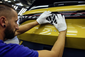 Produktion des VW ID4 bei Volkswagen Sachsen in Zwickau. © Oliver Killig/Volkswagen AG