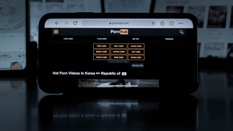 Pornhub am Smartphone. © Unsplash