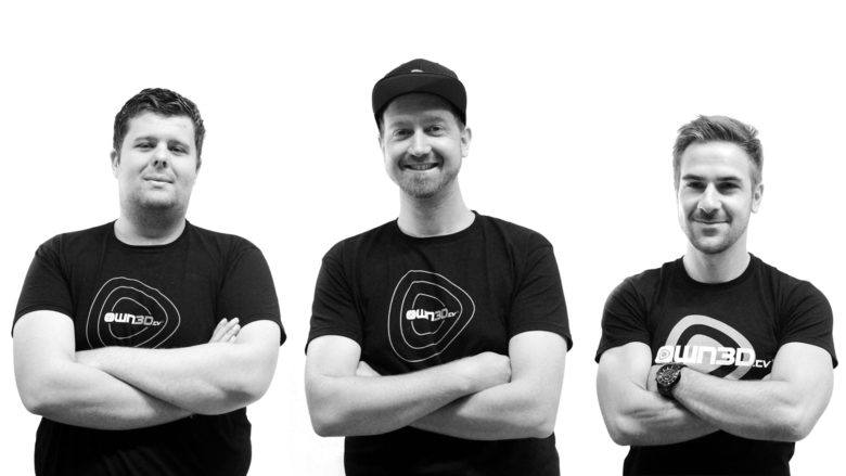 Das OWN3D-Gründerteam Lukas Hoffmann, Thomas Rafelsberger und Andreas Hanne. © OWN3D