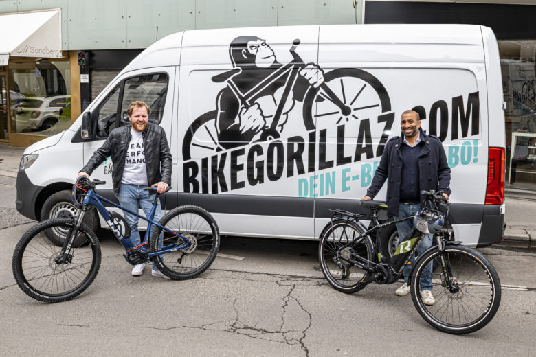 Nikolaus Mautner Markof und Arjun Ahluwalia haben Bike Gorillaz gegründet. © Bike Gorillaz