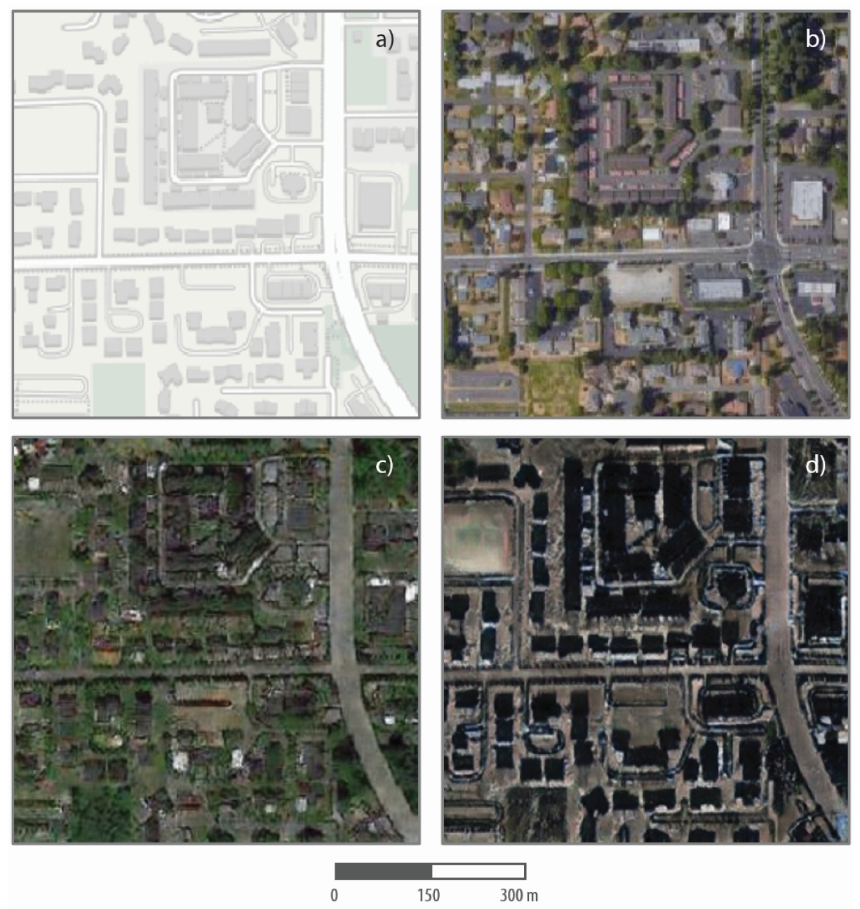 Satelliten-Deepfake © Zhao et al / Cartography and Geographic Information Science