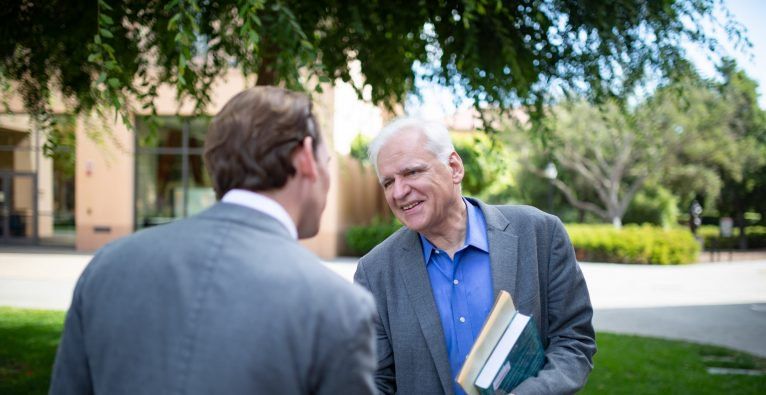 Sebastian Kurz bei Professor Fritz Prinz. © Volkspartei