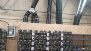 Illegal betriebene Bitcoin-Mining-Anlage © West Midlands Police