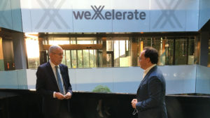 Bundespräsident Alexander Van der Bellen und weXelerate-Geschäftsführer Awi Lifshitz © Trending Topics