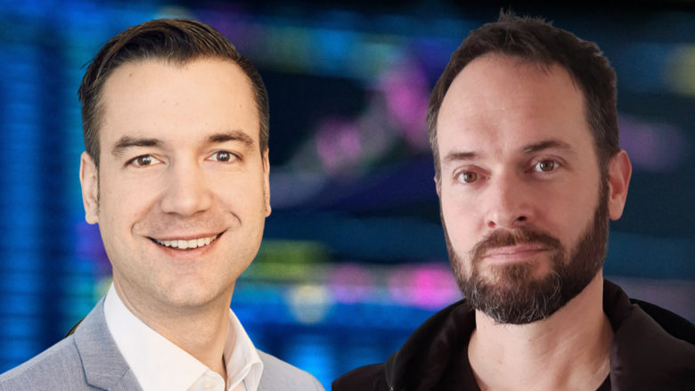 Matthias Reder (Coinfinity) und Johannes Grill (Bitcoin Austria). © J. Grill / M. Reder / André François McKenzie on Unsplash / Montage: Canva