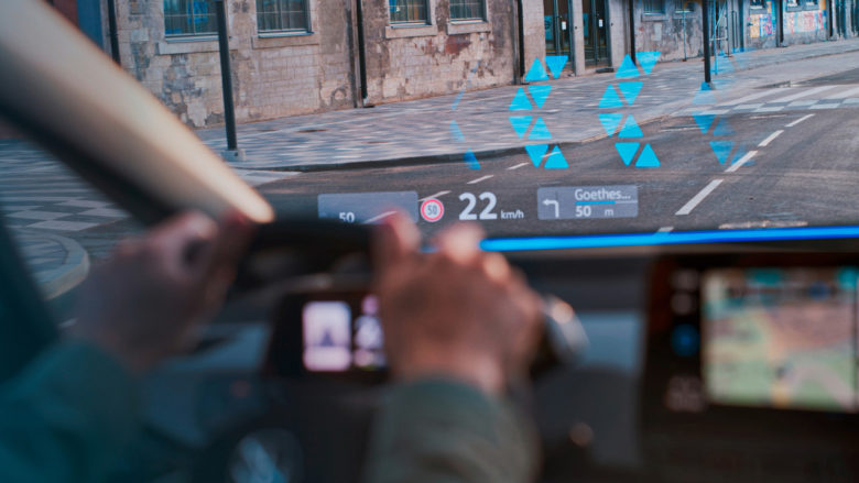 Head-up Display im VW. © Volkswagen AG