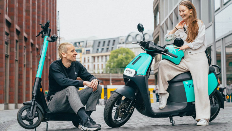 E-Roller und Moped von Tier © Tier