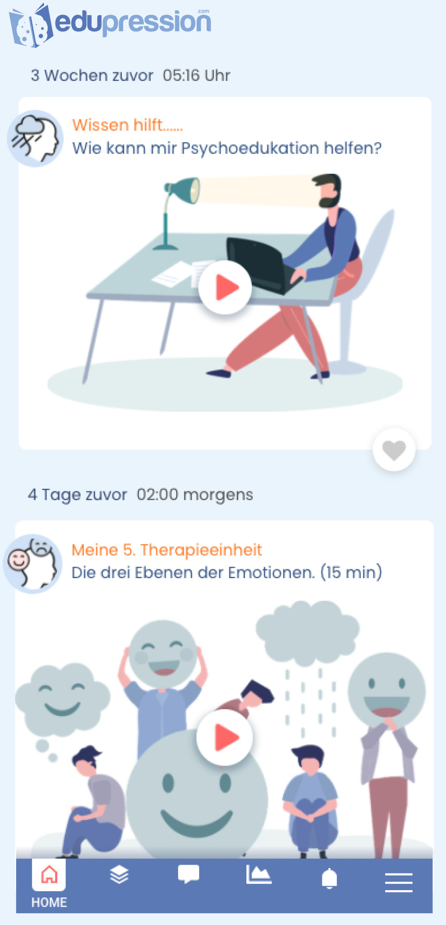 Screenshot der edupression-App © edupression