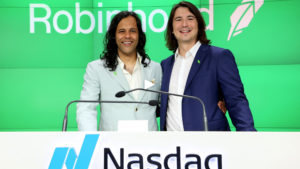 Robinhood-Gründer beim IPO. © Robinhood