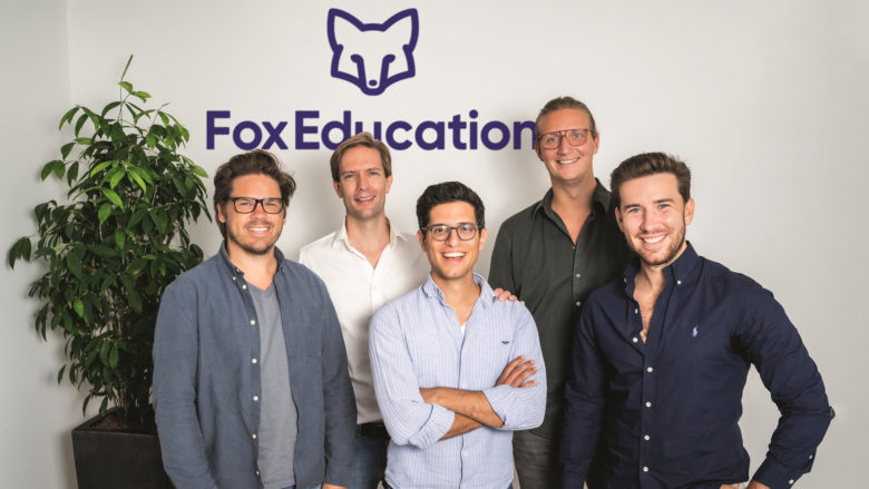 Gründer-Team von Fox Education mit den GoStudent-Gründern © GoStudent