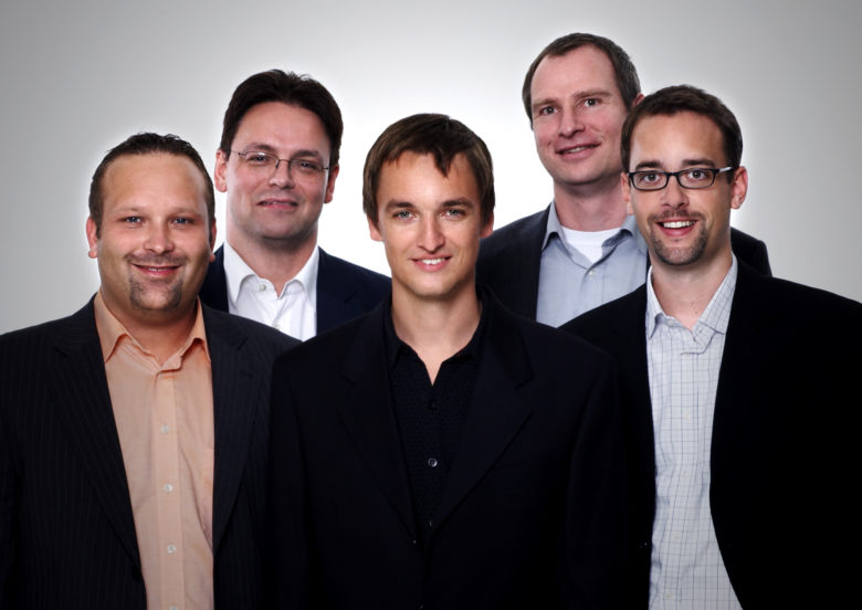 Das Gründungs-Team von Open Networks 2008. Oben Networks