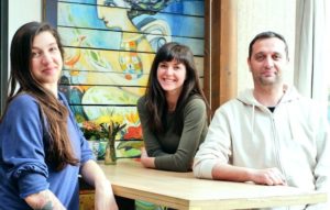 Co-founders Gergana Stancheva (l), Angelva Ivanova and Philip Ublekov © Ivan Topliyski