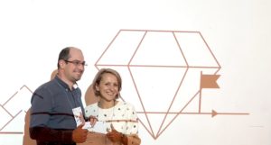 Ivo Dimitrov, CEO of CozZo received the betapitch Sofia award from Rumi Trencheva, CEE Head of Global Channels of SAP ©Trending Topics