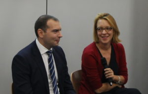 Marian Naydenov, CEO of Prodesign and Tsanka Taneva, business development manager at Evrotrust © Sofia Investment Agency