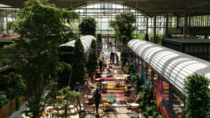 The restaurant La Felicità in Station F. © Jérôme Galland