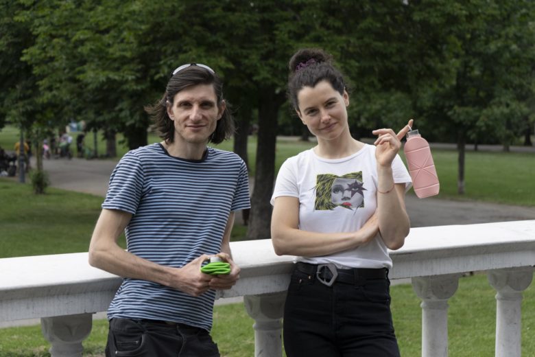 Difold origami bottle: The team behind, Radina Popova and Petar Zaharinov