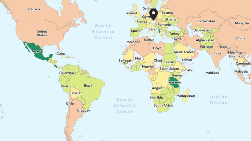 Interactive World Map With Countries Colour Countries Interactive
