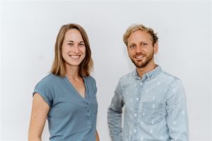 Die beiden Gründer des Startups Brüsli. ©Lea Fabienne