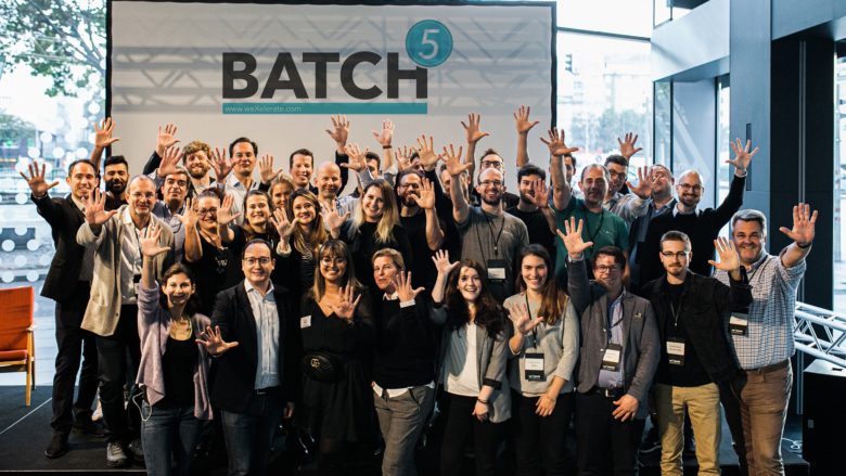 Die Teilnehmer des "Batch 5" im Innovation-Hub weXelerate © weXelerate