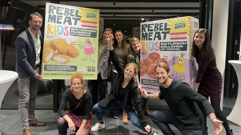 Rebel Meat-Team bei der Präsentation der "Kids"-Palette © Trending Topics