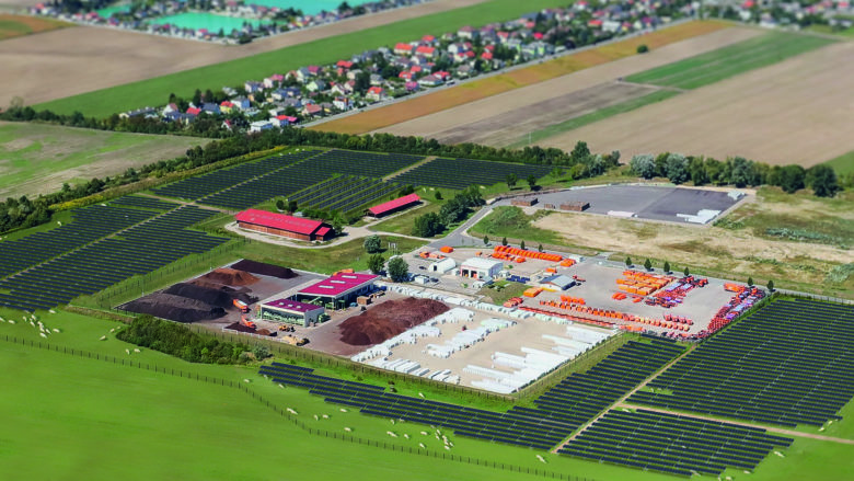 In Wien Donaustadt entsteht Österreichs größte Solaranlage, die auch landwirtschaftlich genutzt werden soll © Wien Energie